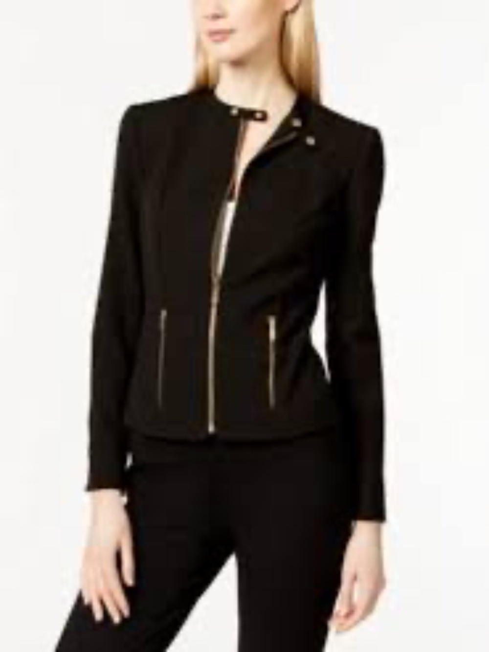 Calvin Klein moto style blazer - size 10